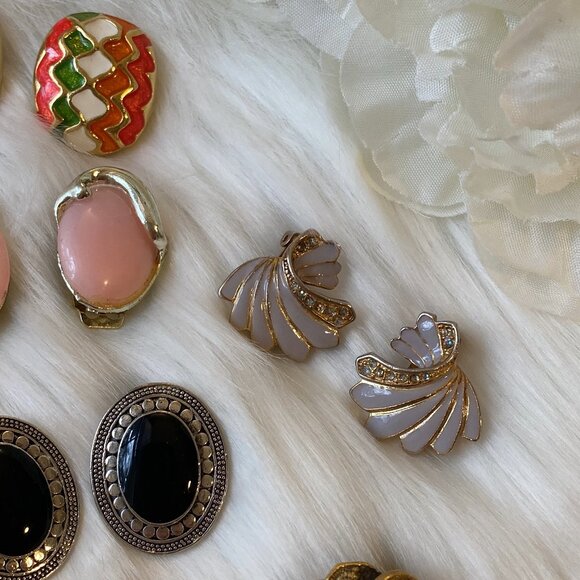 COLLECTION OF CLIP/SCREWBACK EARRINGS (TARA, CORO, 925 STERLING) - Picture 11 of 16